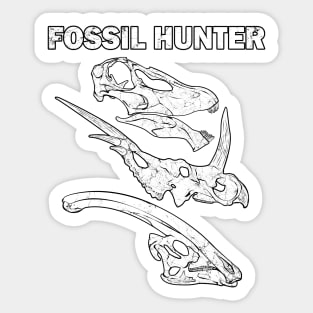 Fossil Hunter Sticker